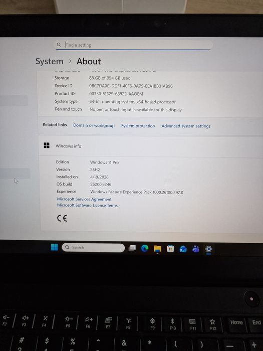 Laptop lenovo t480s, i7, 2560x1440