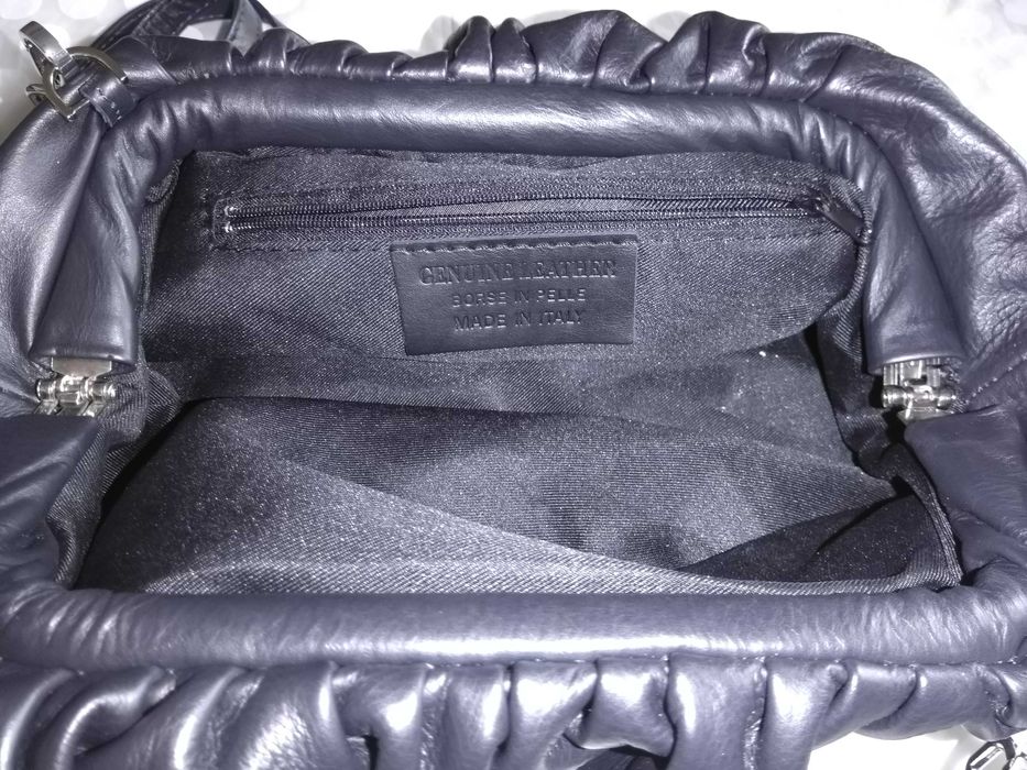 Geanta NOUA moderna din piele naturala 100% neagra extrafina