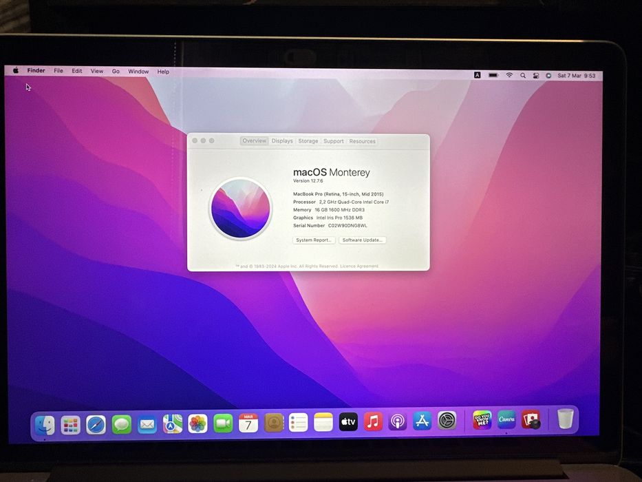 РЕНОВИРАН MacBook Pro 15” A1398