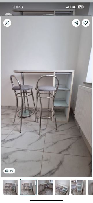 Set masa si 4 scaune pentru bar