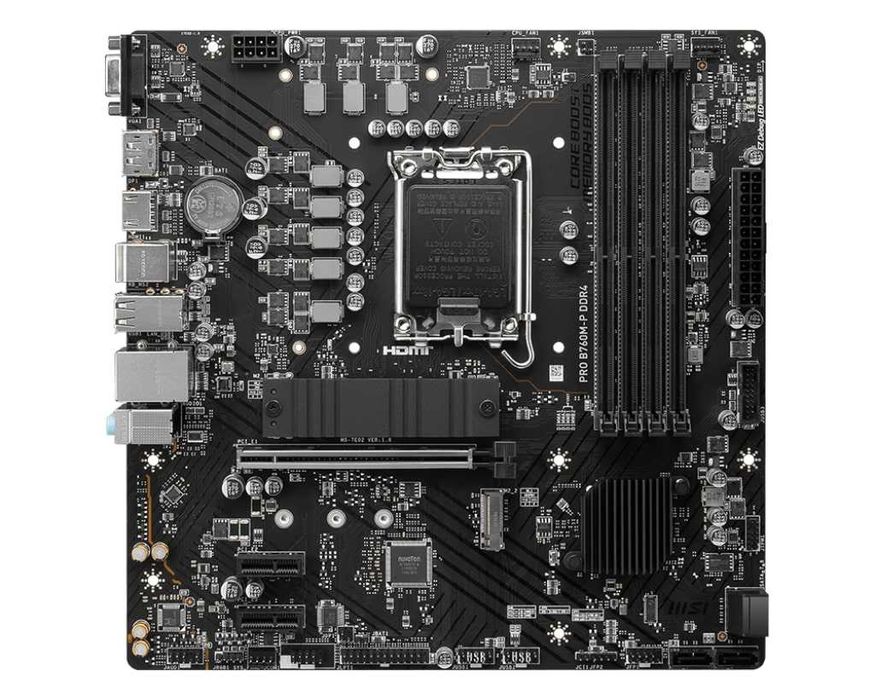 MSI PRO B760M-P 4xDDR5 слота, подержка 12/13/14 процессора