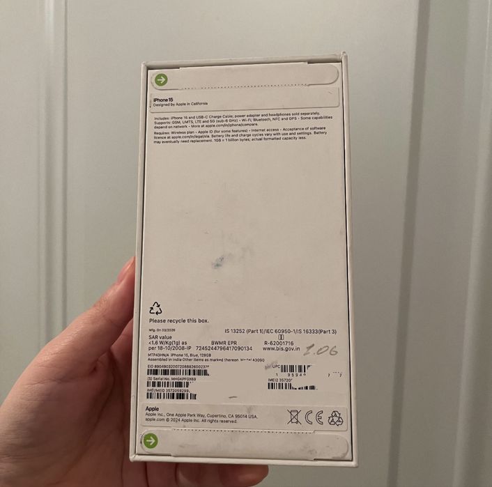 iPhone 15 128 GB, новый, запечатанный