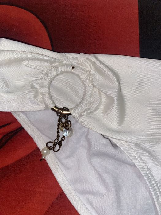 Set costum de baie alb marimea 40