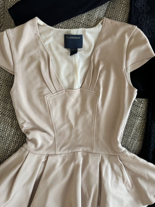 Плетен сет zara  с дантела и блуза