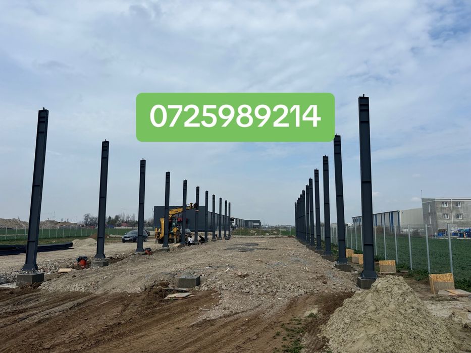 Hala metalica 11m x 50m x 6m din profile IPE300 facem si alte dimesiuni conform proiectului dvs.
