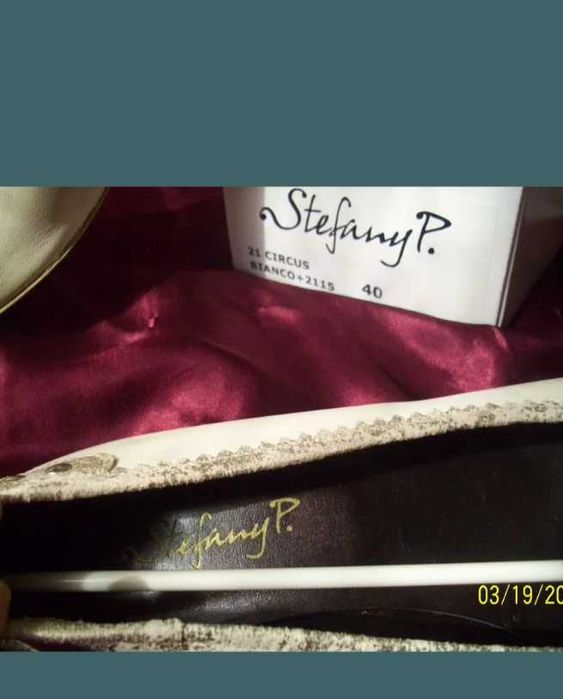 Balerini eleganti Stefany piele gri argintiu mar 40