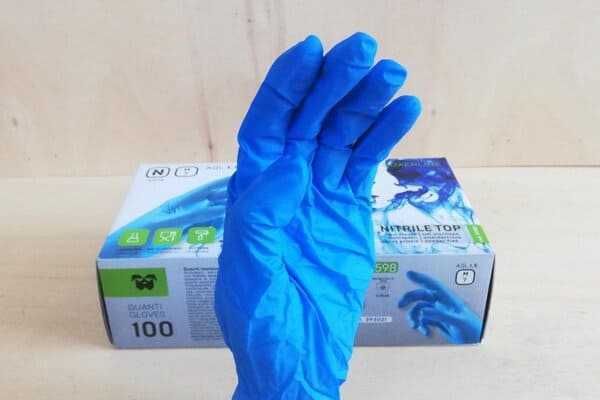 БЕЗПЛАТНА ДОСТАВКА! Нитрилни Сини Еднократни Ръкавици Нитрил