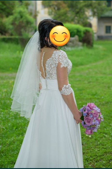 Rochie mireasa model simple A-line