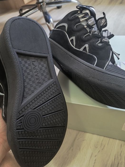 Lanvin curb reflective black 43