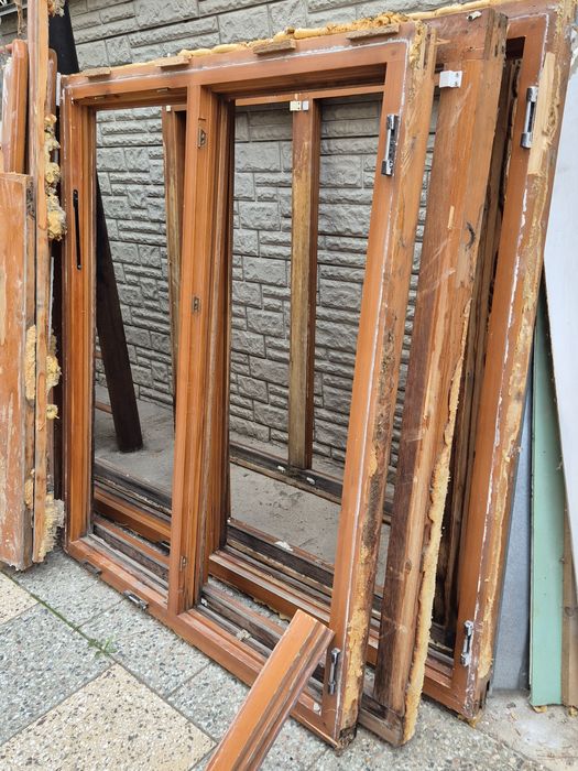 Окна бу, массив сосны