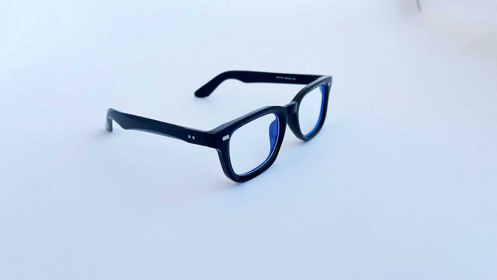 Ochelari de soare Moscot Klutz Style - Ochelari Dreptunghiulari Negri