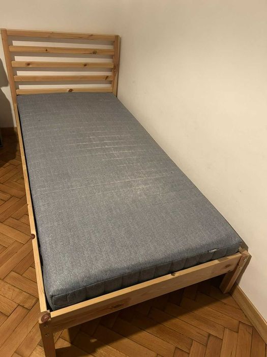 Легло TARVA (IKEA) 98x209 см + Матрак VADSÖ твърд