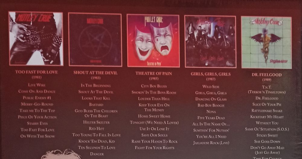 Нови и запечатани: Лимитираните 5 първи албума на легендите Монтли Крю