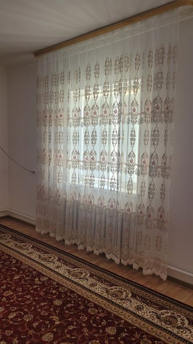 Тюль 3D вышивкой
