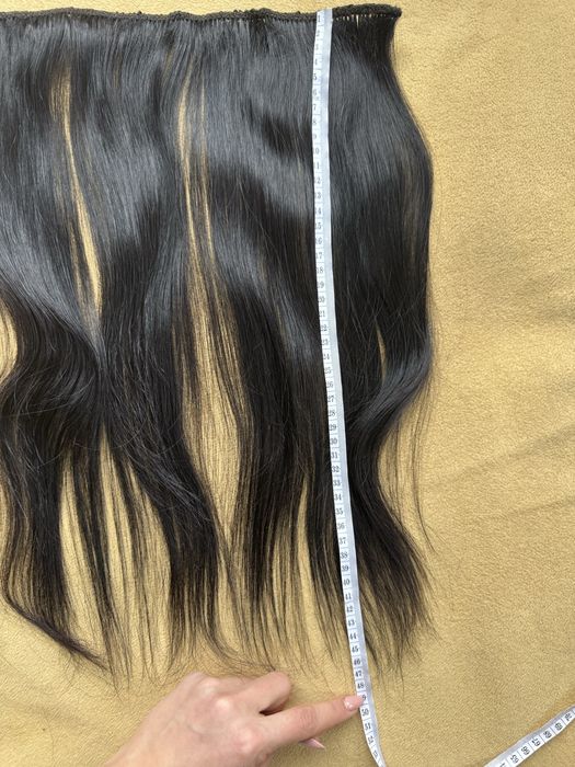 Естествена коса тъмно кафяво