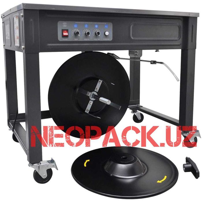 Полуавто. стреппинг машина/Упаковочный столик/ Обмотка ПП лентой