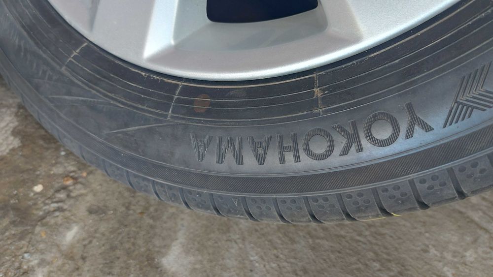 anvelope si jante opel 205/55/16 , 2 anvelope goodyear si 2 yokohama dot 2018 ,profil 6 mm.