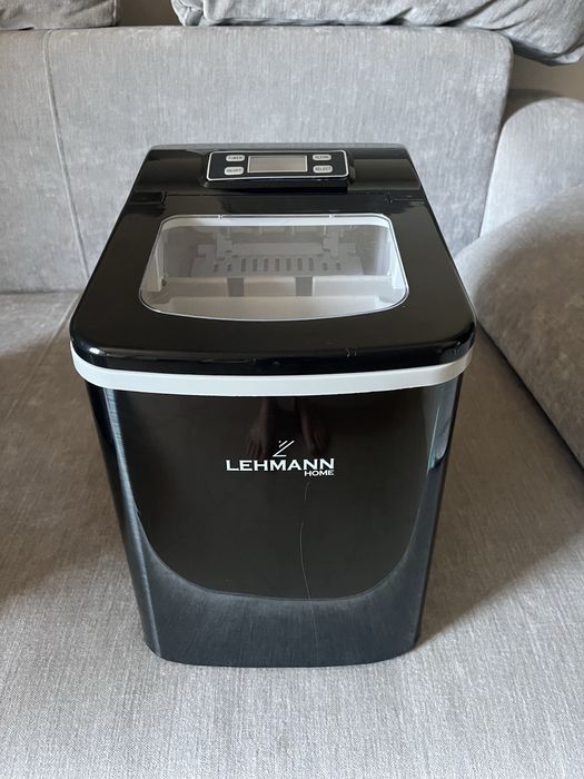 Masina cuburi de gheata Lehmann Syowa, 120W, 12kg/24h, Rezervor De Apa 2l, Doua Dimensiuni Pentru Cuburile De Gheata, 222x313x320mm, Negru