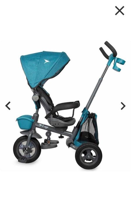 Tricicletă copil, spațioasă, reversibilă, pliabila