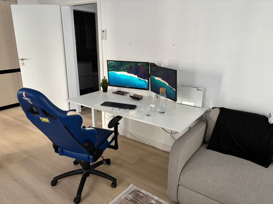 Birou mare alb 160cm x 80cm x 70 cm