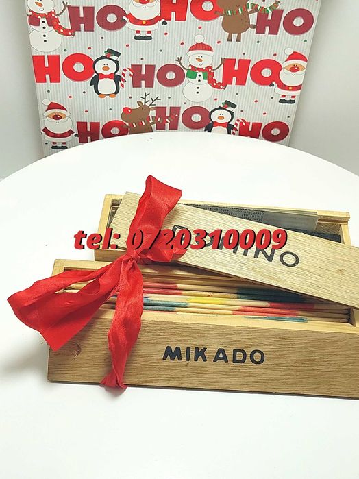 Pachet Craciun  Joc Marocoo mikadoSi Domino  Transport Gratuit