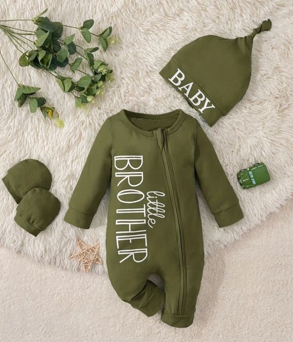 Ромпъри с цип за бебе 0-3 и 1-3 м