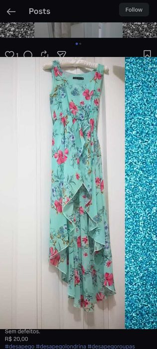 Летнее платье размер S