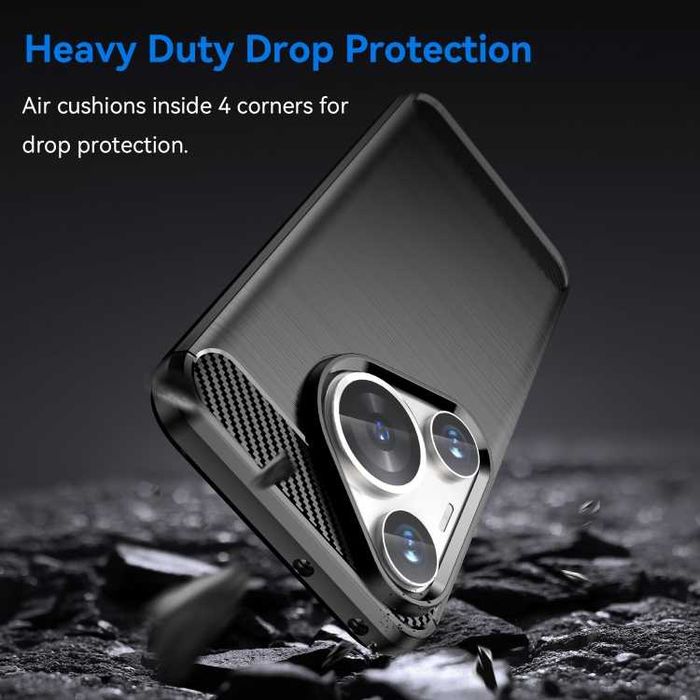 Калъф кейс гръб Carbon за Huawei Pura 70 / 70 Pro / 70 Ultra