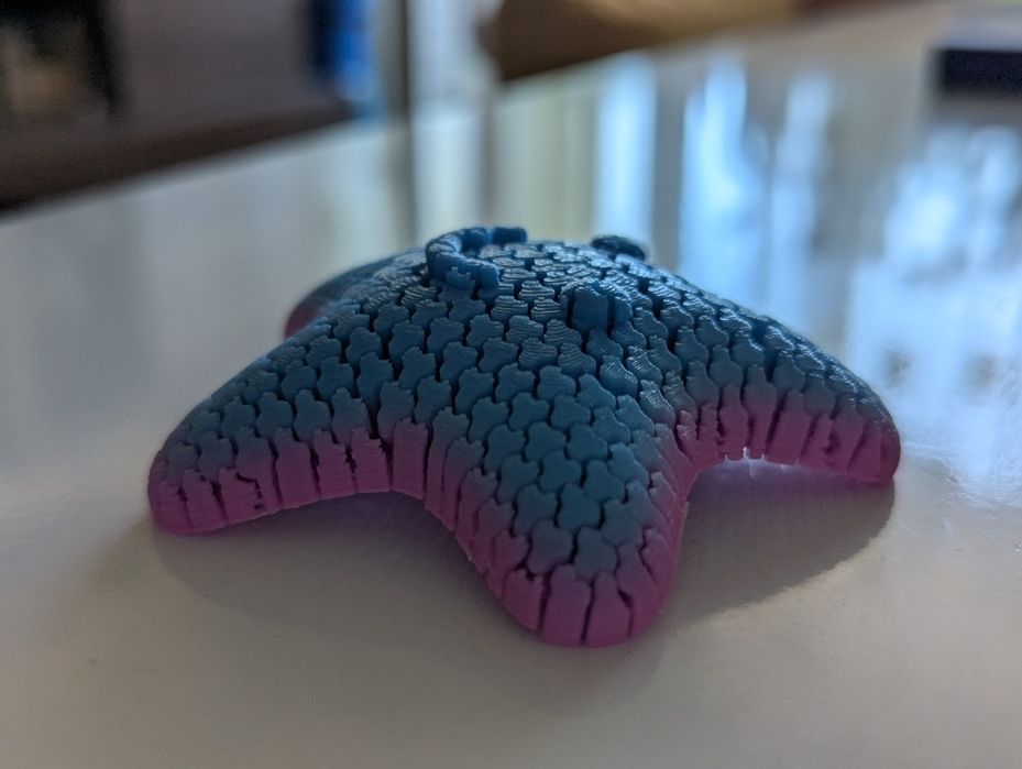 Морска звезда гъвкава играчка 3Д принт