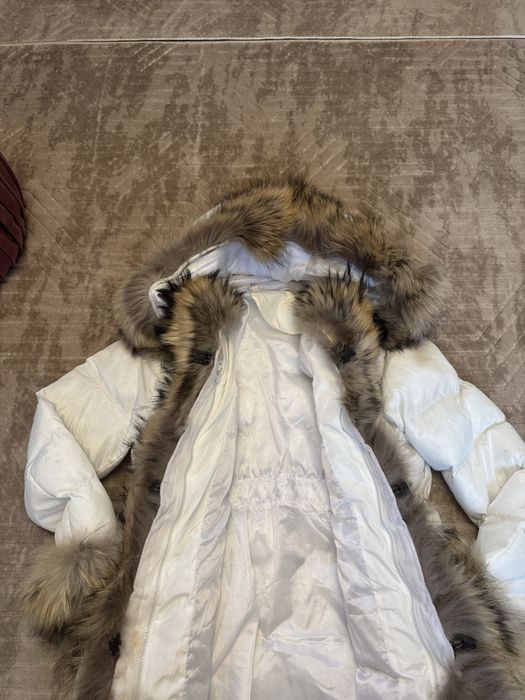 Дамска парка с естествен пух