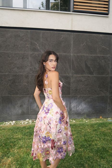 Fleur Halo миди рокля