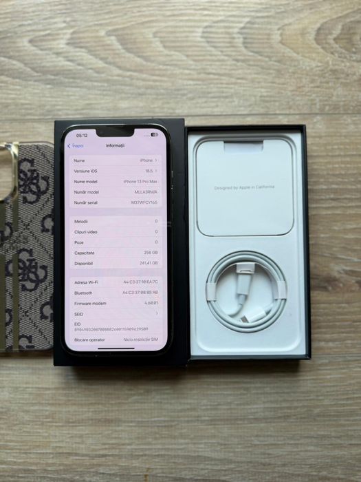 Iphone 13 PRO MAX, 256gb, bat. 85% - negru