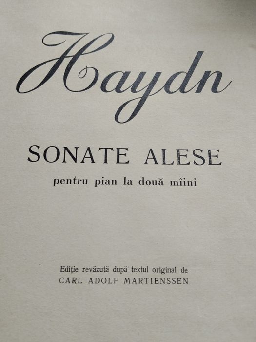 Partitura pentru pian- HAYDN.
