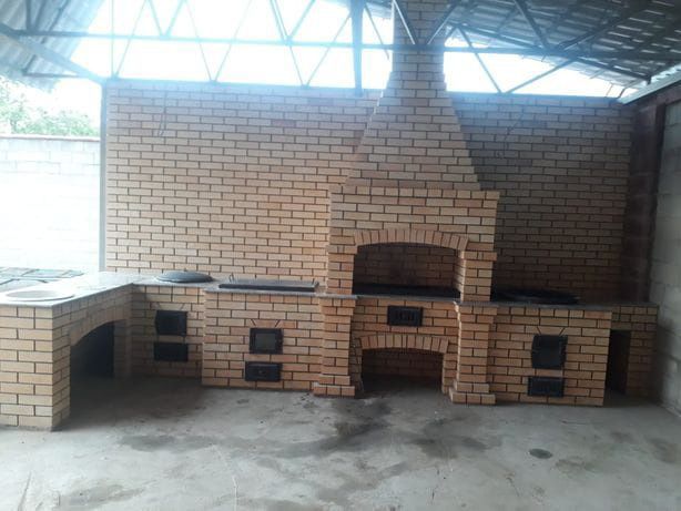 Комплексные печи барбекю