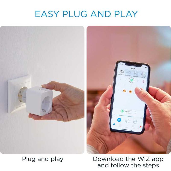 НОВ Смарт Контакт WIZ Philips Smart Plug, Умен Адаптер