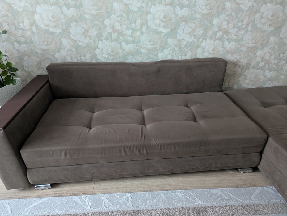 Коричневый Диван 4 метра