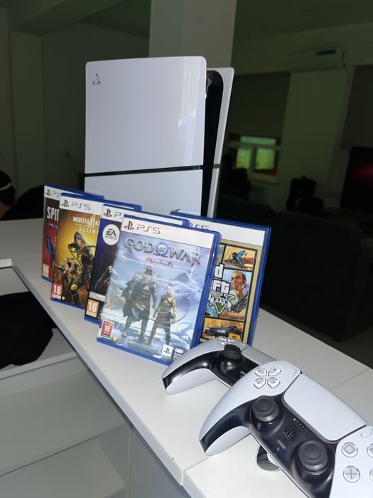 Ps5 с гарантий .5ай паидаланылған.без каропка