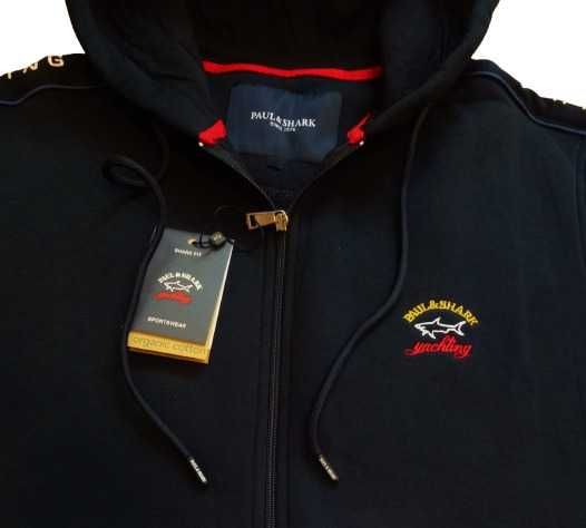 Нов PAUL & SHARK мъжки ватиран суитчър 100% Памук Navy Blue M;L;XL;2XL