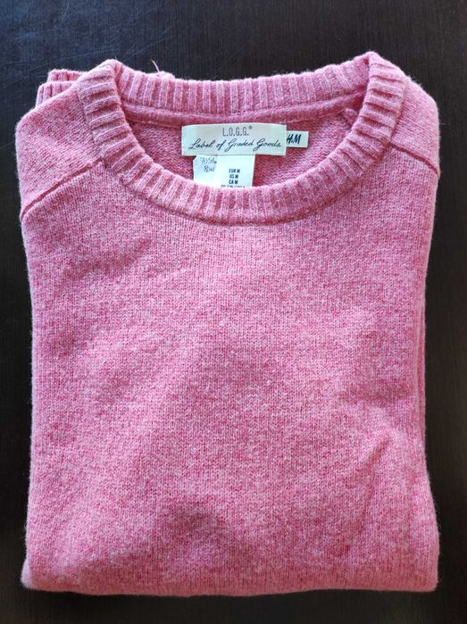 H&M 5 pulovere premium unisex lână măr. S/M talie=105 cm, noi+eticheta