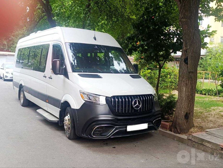 Oq Mercedes-Benz Sprinter haydovchi bilan | Transfer | Guruhli safarla