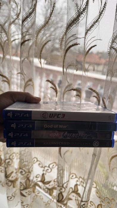 PS4 Games - God of War - Assasins Creed Origins-Avengers-UFC 3