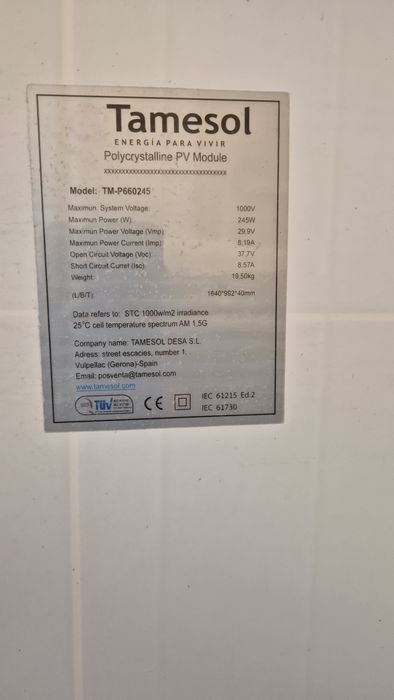 Panouri solare 245 w