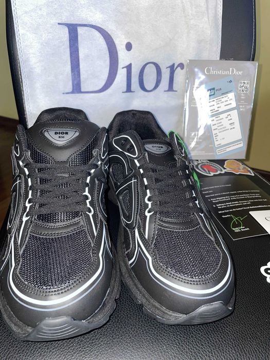 Dior B30 Triple Black (reflective) (40-46)