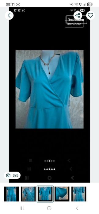 Rochie lungă cu volane M-L