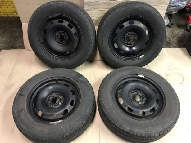 Jante roti 5x100 cu gume vara 195/65 r15 volkswagen audi bora golf a3