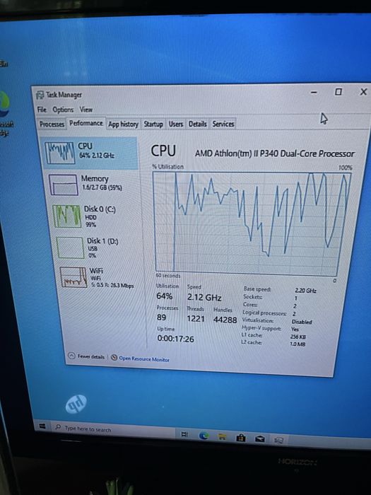 Laptop HP Pavilion DV7 ecran spart