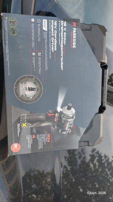 Mașină de înșurubat cu impact Parkside