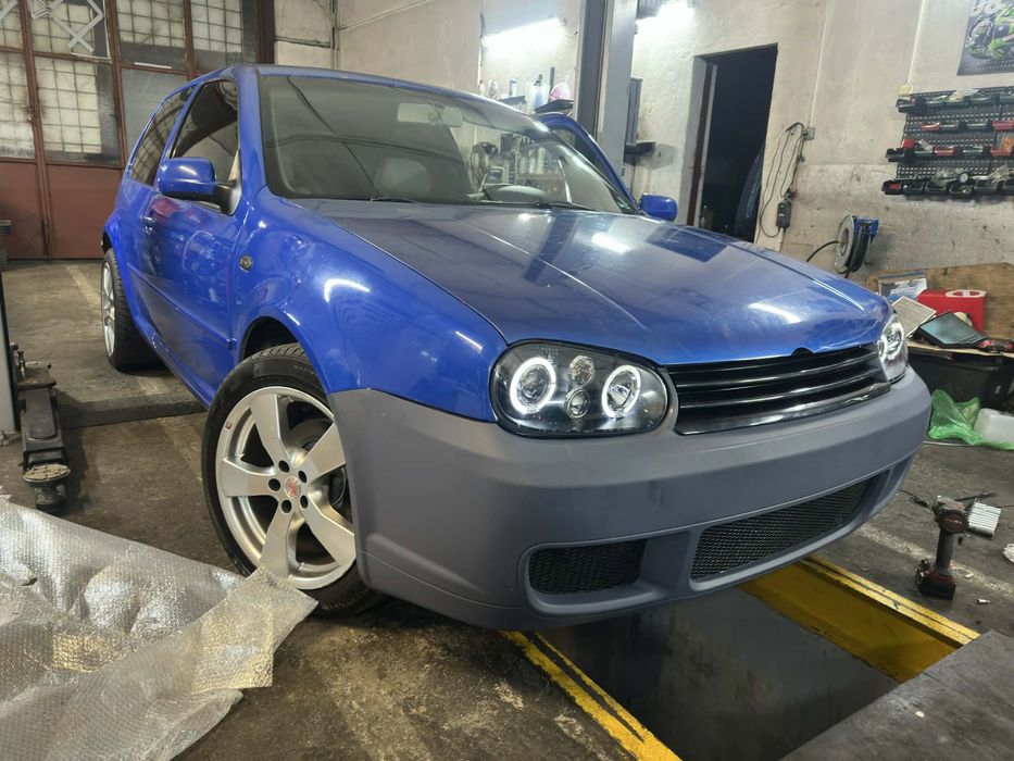 Кристални фарове Angel Eyes GOLF 4 R32 Голф 4 - черни