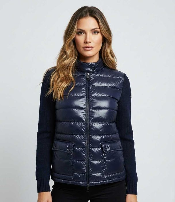 Moncler Hybrid Knit Jacket - Оригинално дамско яке / жилетка р-р M-L