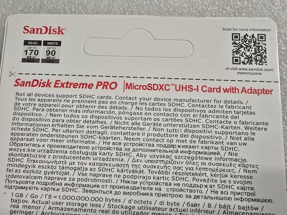 Card memorie SanDisk Extreme PRO 128 GB MicroSDXC UHS-I Class 10